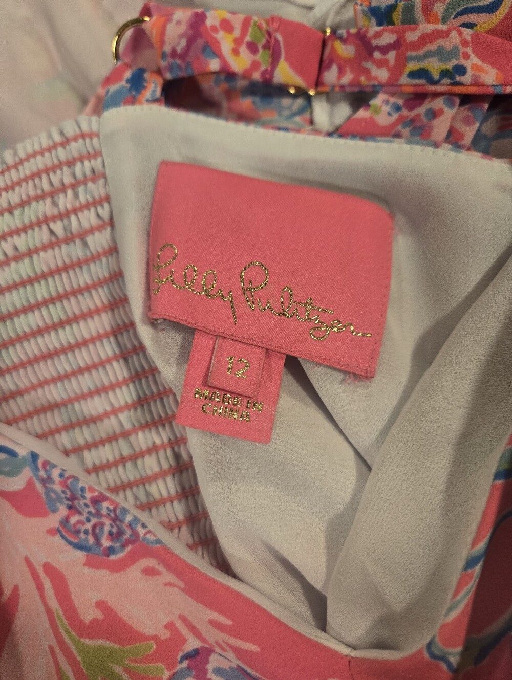 Shell Me something. Lilly Pulitzer Dress Size 12 - Picture 3 of 3